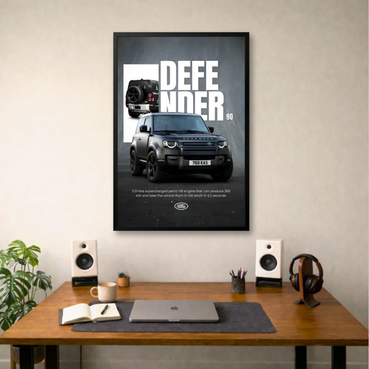 Defender 90 – Matte Black Muscle