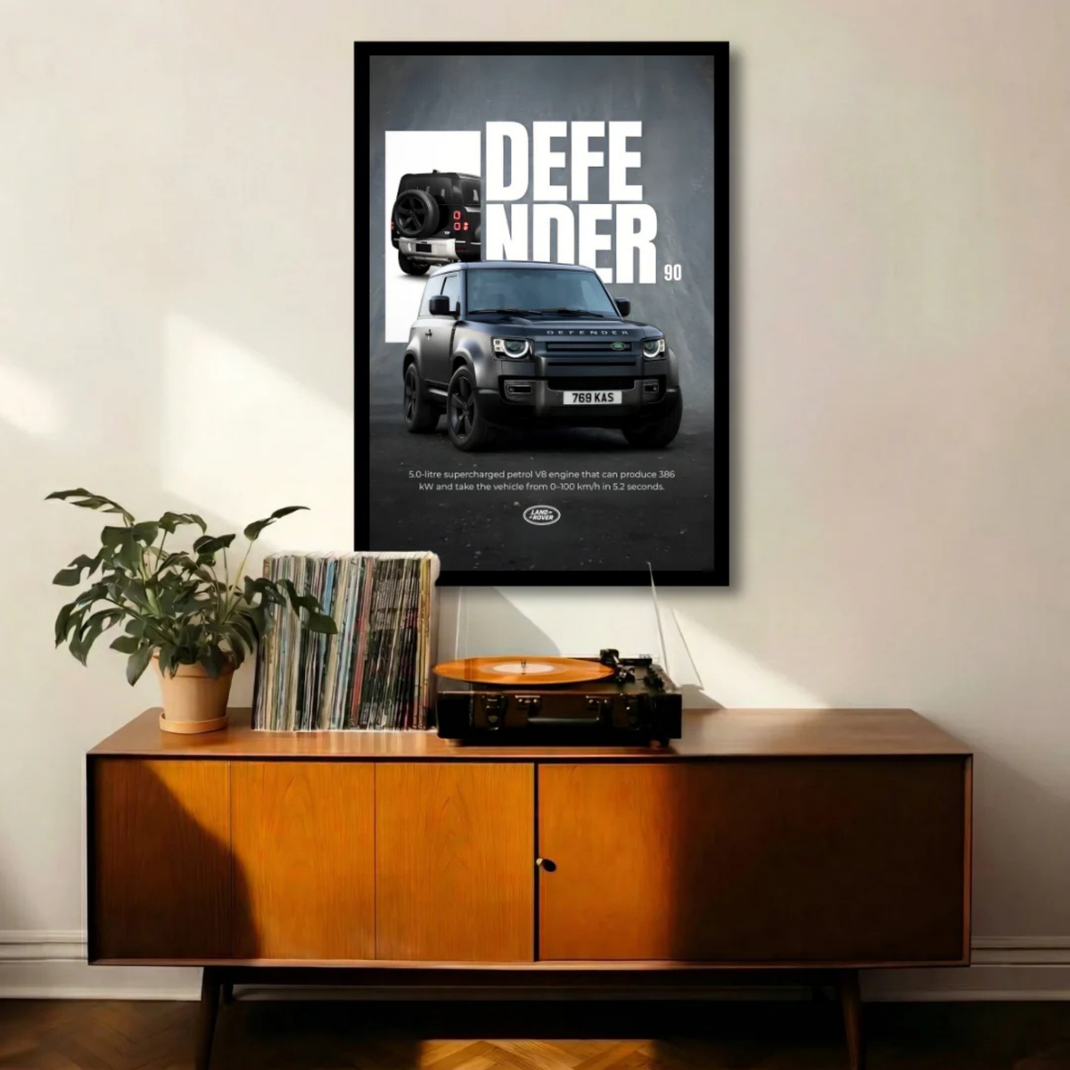 Defender 90 – Matte Black Muscle