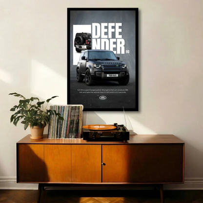 Defender 90 – Matte Black Muscle